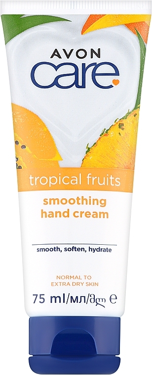 Hand Cream with Fruit Extracts - Avon Care Tropical Fruits Smoothing Hand Cream — photo N1