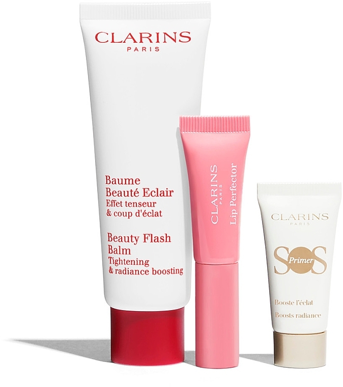 Set - Clarins Radiance Collection (f/balm/50ml + l/gloss/5ml + primer/10ml + pouch) — photo N4