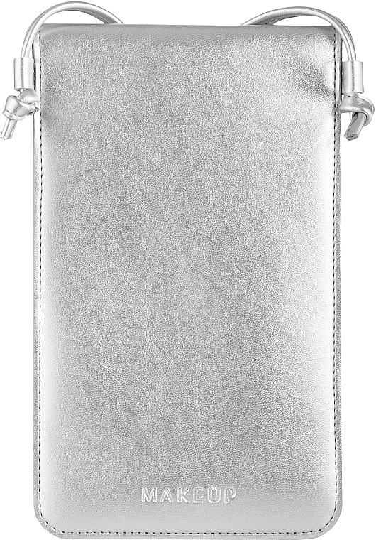 Crossbody Phone Case "Cross", silver - MAKEUP Phone Case Crossbody Silver — photo N3