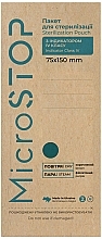 ECO Kraft Bags with IV Class Indicator 75x100 mm, 100 pcs - MicroSTOP — photo N1