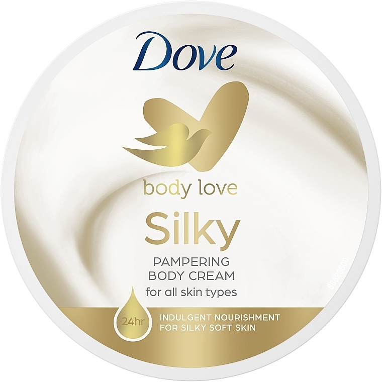 Body Cream "Moisturizing and Silk Nourishment" - Dove  — photo N1