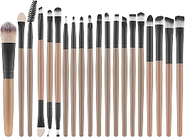 Fragrances, Perfumes, Cosmetics Makeup Brush Set CS-203, brown - Cosmo Shop