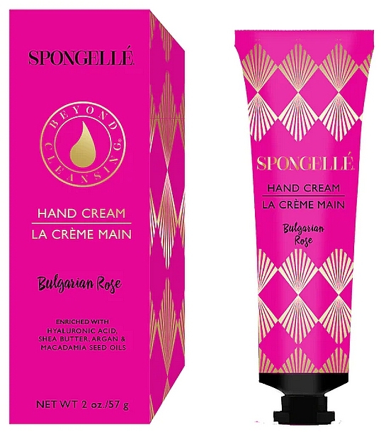 Moisturizing Hand Cream - Spongelle Bulgarian Rose Hand Cream — photo N1