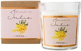 Fragrances, Perfumes, Cosmetics Mimosa Scented Candle - Ambientair Le Jardin de Julie Mimosa