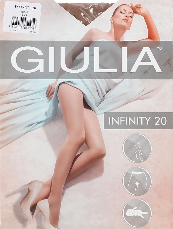 Tights "Infinity " 20 Den, caramel - Giulia — photo N1