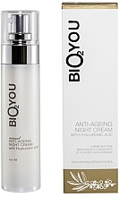 Anti-Aging Night Face Cream with Hyaluronic Acid - Bio2You Natural Anti-Ageing Night Cream With Hyaluronic Acid — photo N1