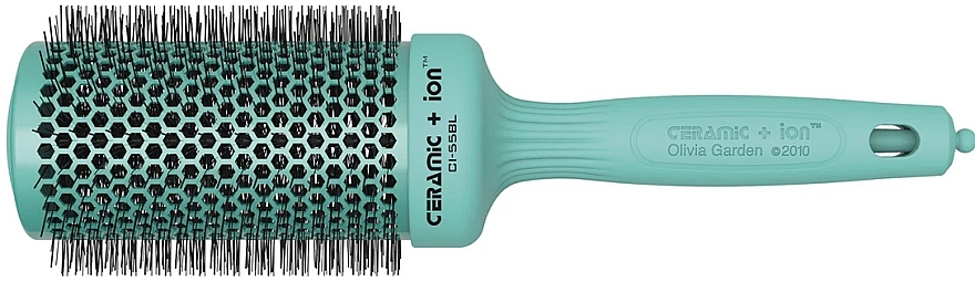 Thermal Brush, 55 mm - Olivia Garden Ceramic+Ion Blossom Turquois — photo N1