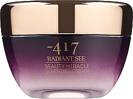 Repair Night Face Cream - -417 Radiant See Immediate Miracle Beauty Sleeping Cream — photo N1