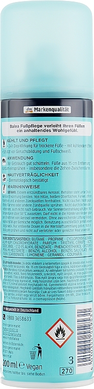 Foot Deodorant - Balea Fuss Deo — photo N2