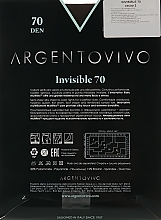 Tights "Invisible" 70 DEN, cacao - Argentovivo — photo N2