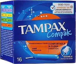 Fragrances, Perfumes, Cosmetics Tampons with Applicator, 16 pcs - Tampax Compak Super Plus
