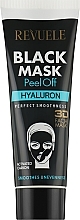 Fragrances, Perfumes, Cosmetics Black Facial Mask "Hyaluron" - Revuele Black Mask Peel Off Hyaluron