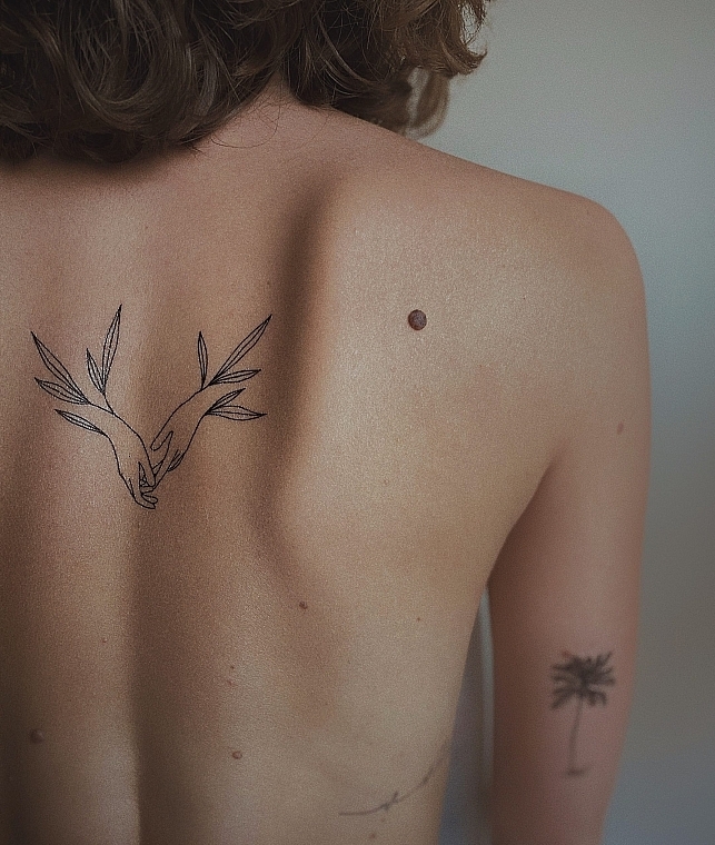 Temporary Tattoo "Tender Silhouettes" - Arley Sign — photo N4