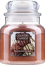 Fragrances, Perfumes, Cosmetics 2-Wick Scented Candle in Jar - Country Candle Neapolitan Sundae