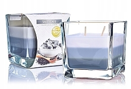 Scented Three-Layer Candle in Glass 'Salt Grotto' - Bispol Scented Candle Salt Cave — photo N1