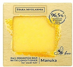 Fragrances, Perfumes, Cosmetics Shampoo-Conditioner Bar - Stara Mydlarnia Manuka 2in1 Shampoo Bar