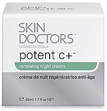 Fragrances, Perfumes, Cosmetics Revitalizing Night Face Cream - Skin Doctors Potent-C+ Renewin Night Cream