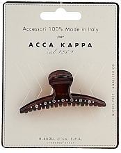 Boat Claw Clip with Crystals, brown - Acca Kappa — photo N1