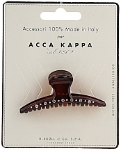 Fragrances, Perfumes, Cosmetics Boat Claw Clip with Crystals, brown - Acca Kappa