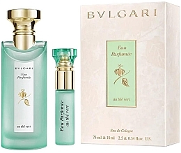 Fragrances, Perfumes, Cosmetics Bvlgari Eau Parfumee au The Vert - Set (edc/75ml + mini/10ml)