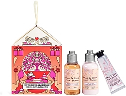 Fragrances, Perfumes, Cosmetics Set - L'Occitane Cherry Blossom (sh/gel/35ml + b/lot/35ml + h/cr/10ml)