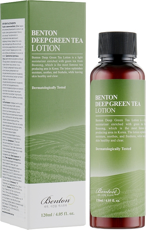 Moisturizing Green Tea Lotion - Benton Deep Green Tea Lotion — photo N3