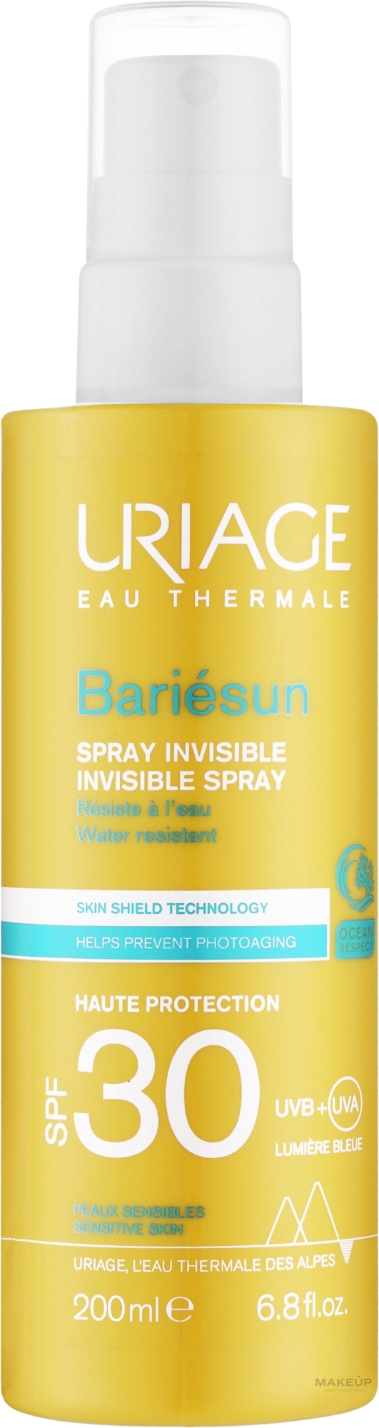 Invisible Protective Face & Body Spray - Uriage Bariesun Protective Spray SPF 30 — photo 200 ml