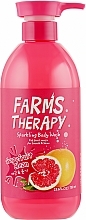 Grapefruit Shower Gel - Farms Therapy Sparkling Body Wash Grapefruit — photo N1