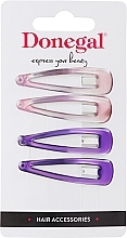 Fragrances, Perfumes, Cosmetics Hair Clips 5667, pink + purple - Donegal