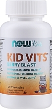 Fragrances, Perfumes, Cosmetics Vitamin-Mineral Complex "Kid Vits Berry Blast", 120 chewables - Now Foods