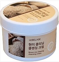 Fragrances, Perfumes, Cosmetics Cleansing Brown Rice Cream - Lebelage Brown Rice Cleaning Cleansing Cream