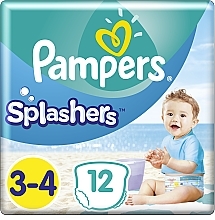 Swim Shorts, size 3-4 (6-11 kg), 12 pcs - Pampers Splashers — photo N7