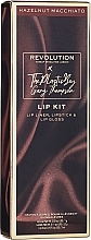 Set - The Plastic Boy Lip Kit Hazelnut Macchiato (lip/pliner/1g + lip/gloss/3ml + lipstick/3.2g) — photo N1