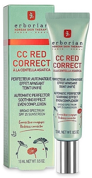 Correcting Face Cream - Erborian CC Red Correct — photo N1