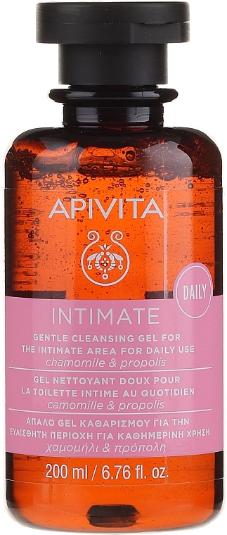 Delicate Intimate Cleansing Gel with Chamomile and Propolis - Apivita Intimate — photo N2