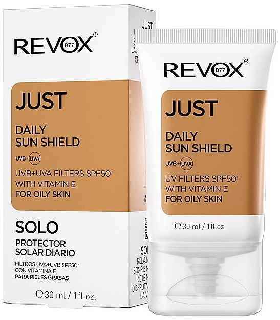 Sunscreen SPF 50+ with Vitamin E - Revox Just Daily Sunscreen SPF50+ — photo N1