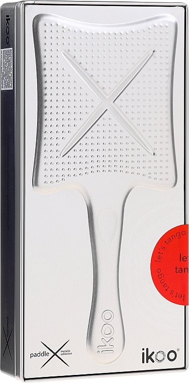 Detangler Brush - Ikoo Paddle X Metallic Let’s Tango — photo N2