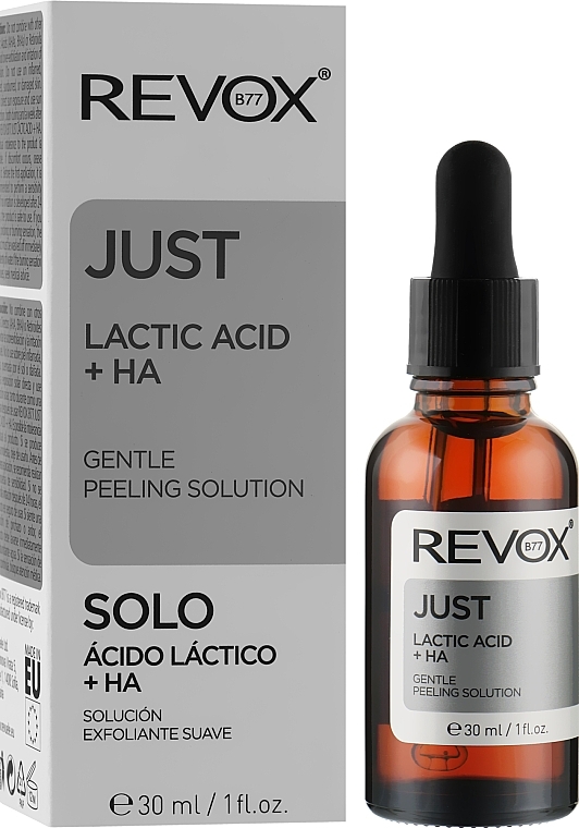 Gentle Face & Neck Peeling - Revox Lactic Acid + HA Gentle Peeling Solution — photo N4