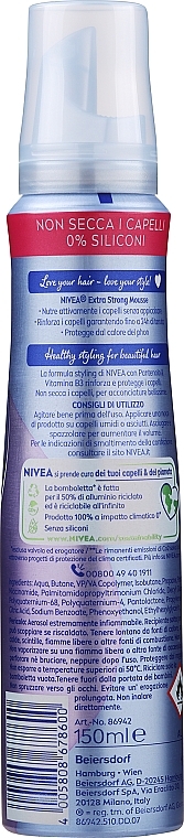 Extra Strong Styling Mousse - Nivea Extra Strong Styling Mousse — photo N2