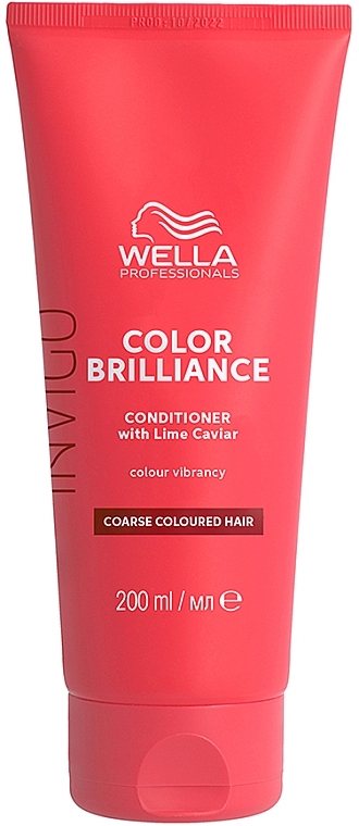 Color Brightening Conditioner for Coarse Colored Hair - Wella Professionals Invigo Colour Brilliance Coarse Conditioner — photo N1