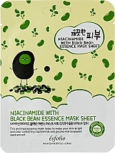 Niacinamide & Black Bean Sheet Mask - Esfolio Pure Skin Niacinamide With Black Bean Essence Mask Sheet — photo N1