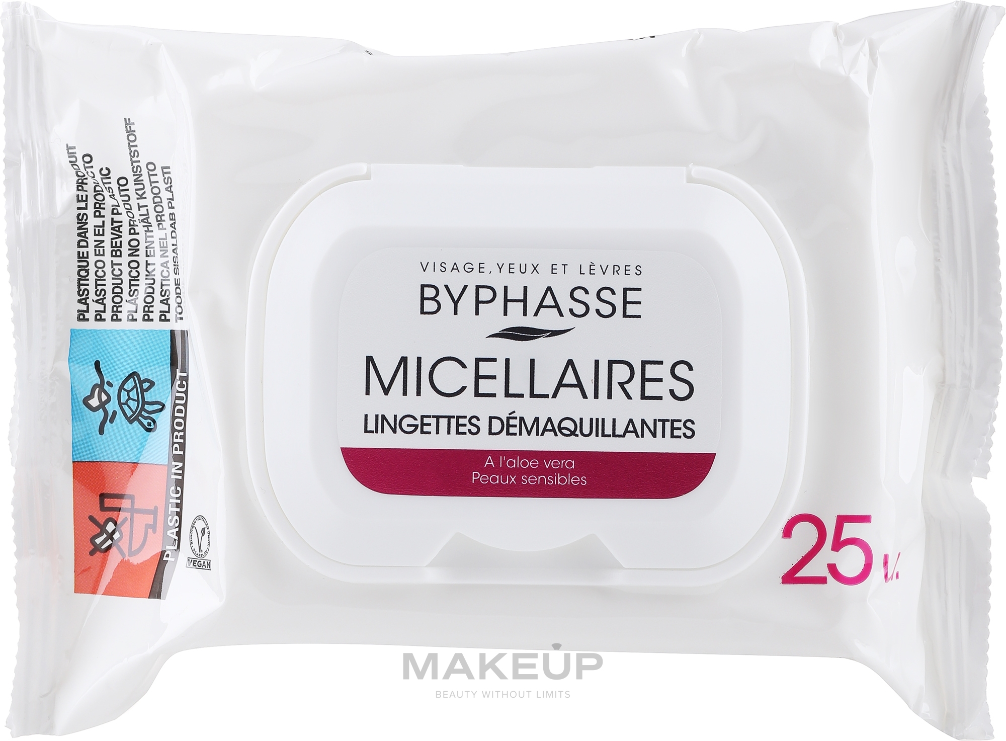 Makeup Micellar Remover Wipes - Byphasse  — photo 25 szt.