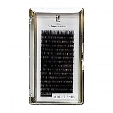 Fragrances, Perfumes, Cosmetics Individual Lashes 0.07-C, 13 mm - Ibra Volume Method