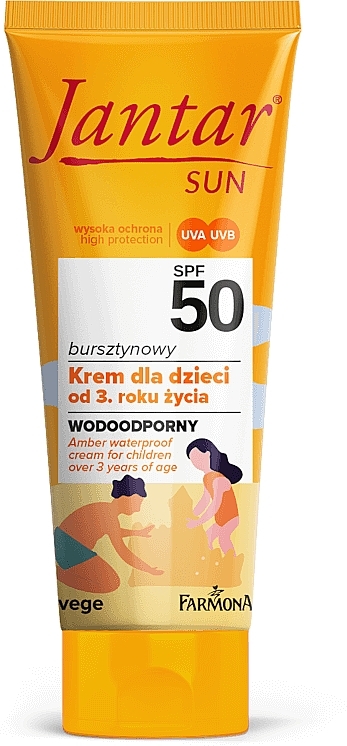 Amber Body Protection Cream for Kids - Farmona Jantar Sun SPF 50 — photo N1