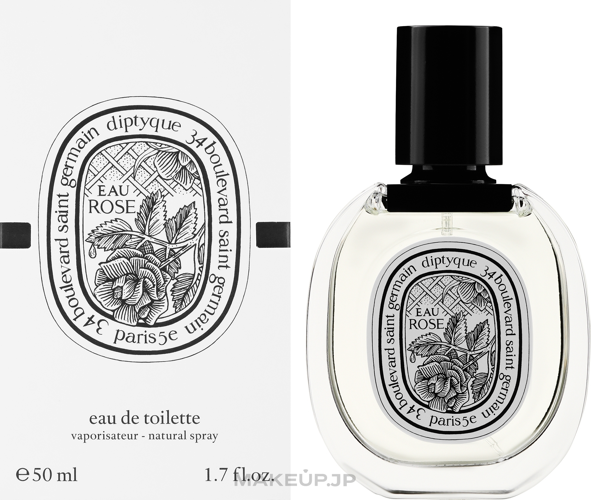 Diptyque Eau de Toilette Rose - Eau de Toilette — photo 50 ml