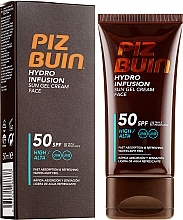 Fragrances, Perfumes, Cosmetics Sun Cream Gel For Face - Piz Buin Hydro Infusion SPF 50