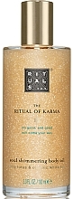 Body Oil Spray - Rituals The Ritual of Karma Body Shimmer Oil — photo N1