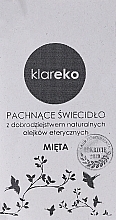 Mint Scented Candle - Klareko — photo N16