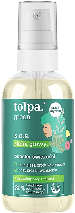 Refreshing Scalp Spray - Tolpa Green S.O.S. Freshness Booster — photo N1