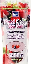 Salt Body Scrub with Strawberry & Mulberry Extract - Yoko Mixed Berry Spa Salt — photo N5